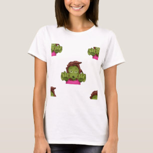 emoji zombie t-shirt