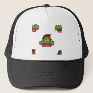 emoji zombie trucker pet