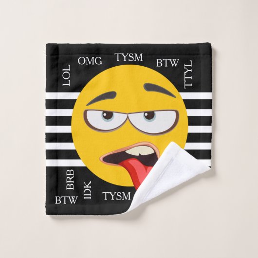 Emojis amusant (Gant de toilette)