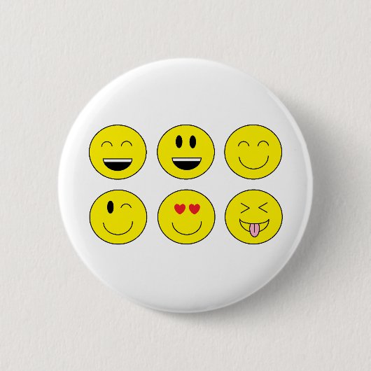 "Emojis"-Button Ronde Button 5,7 Cm (Voorkant)