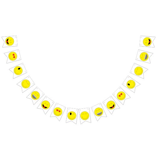 Emojis Party Bunting Banner (Alle)