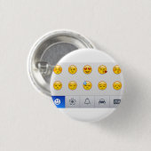 Emojis Ronde Button 3,2 Cm (Voorkant /achterkant)