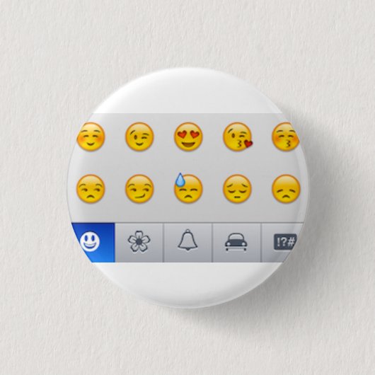 Emojis Ronde Button 3,2 Cm (Voorkant)