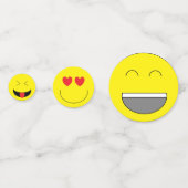 "Emojis" tafel Confetti (Voorkanten)