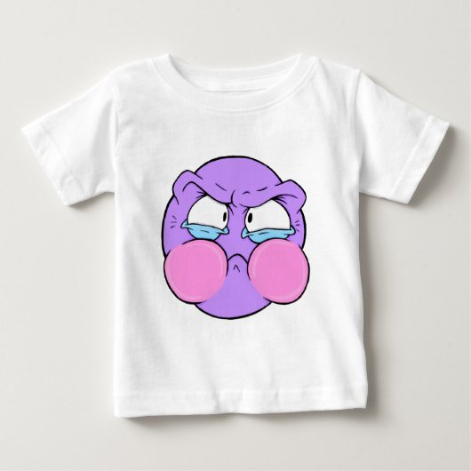 Emote Face Baby Fine Jersey T-Shirt (Voorkant)