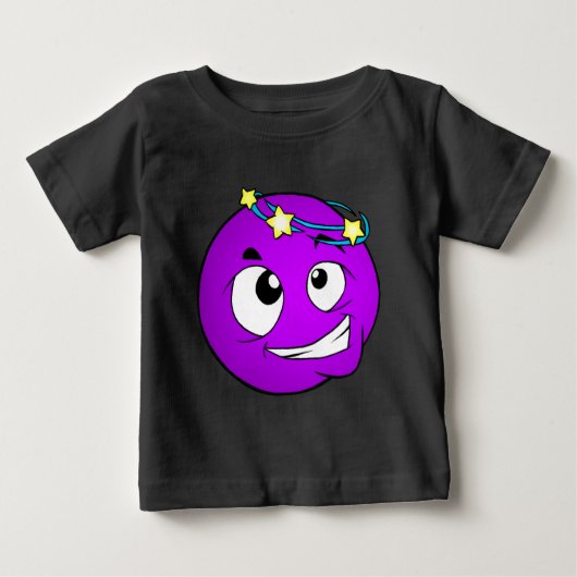 Emote Face Baby Fine Jersey T-Shirt (Voorkant)