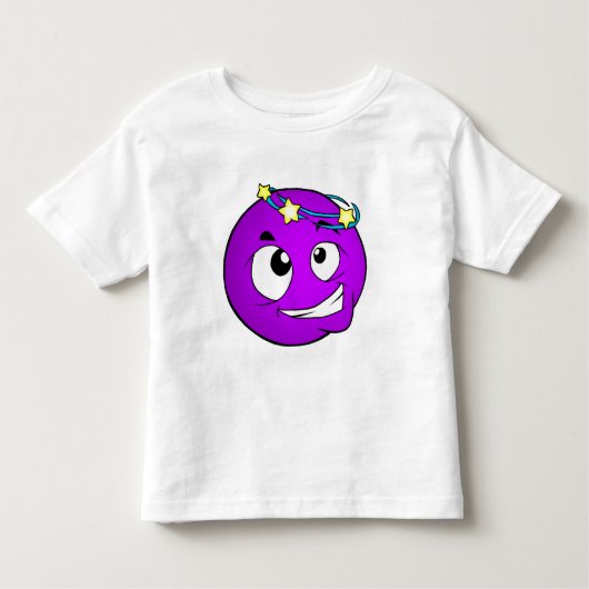 Emote Face Toddler Fine Jersey T-Shirt (Voorkant)