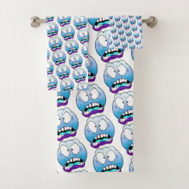 Emote Face Towel Set Bad Handdoek