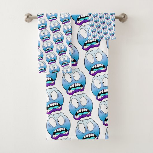 Emote Face Towel Set Bad Handdoek (Insitu)