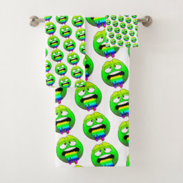 Emote Face Towel Set Bad Handdoek