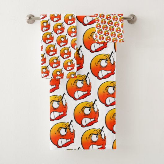 Emote Face Towel Set Bad Handdoek (Insitu)