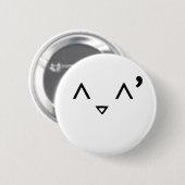 Emoticon: Embarrassed Ronde Button 5,7 Cm (Voorkant /achterkant)