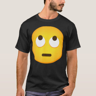 Emoticon gezicht met rollende ogen roll emoticon t-shirt