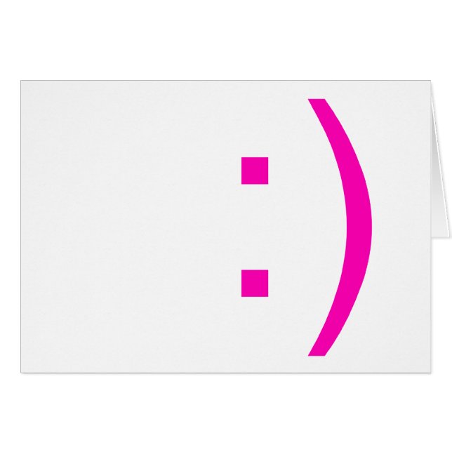 emoticon gezichtskaart (Voorkant Horizontaal)