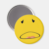 Emoticon Ik voel me ziek Magneet (Voorkant / Achterkant)