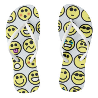 émoticon joyeux chaussures tongs tongs sandales