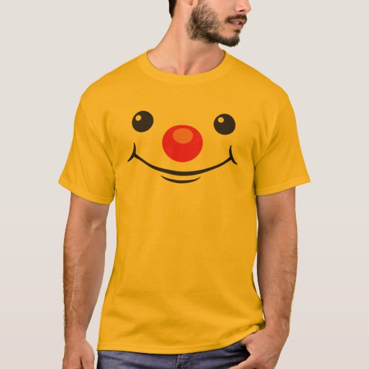 Emoticon Red Nose T-shirt (Voorkant)