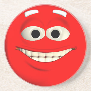 Emoticon Zandsteen Onderzetter