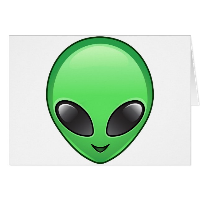 émoticône alien (Devant horizontal)