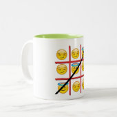 émoticônes fun émoji-tac-orteil émoticôme noël mug (Devant gauche)