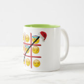 émoticônes fun émoji-tac-orteil émoticôme noël mug (Devant droit)