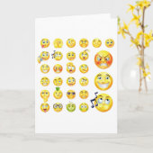 Emoticons Kaart (Gele Bloem)