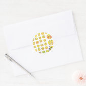 Emoticons Ronde Sticker (Envelop)