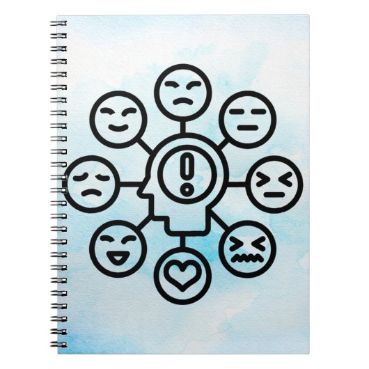 Emotie-Notitieboek: leg je gevoelens vast! Notitieboek (Voorkant)