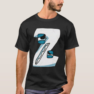 Emotie Schurk Letter Alfabet Lore T-shirt