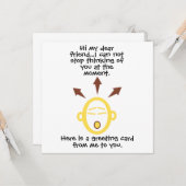 Emotief Hoofd  Wenskaart Kaart (Voorkant / Achterkant in situ)