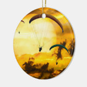 Emoties Adventure Fly Parachute Paragliding Keramisch Ornament (Links)