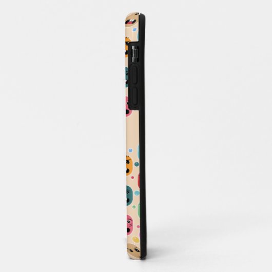 Emoties Kleurrijke Gezichten Aangepaste Naam Case-Mate iPhone Case (Achterkant/links)