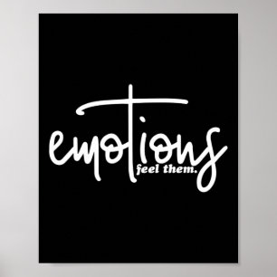 Emoties voelen dat psychische problemen hen inspir poster