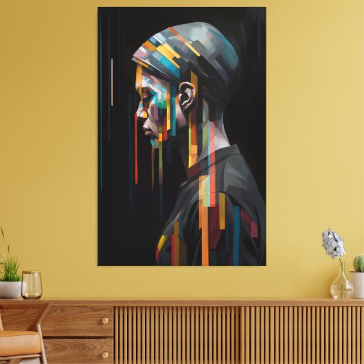 Emoties voor verwarming - Abstracte Art Print (Insitu (Woonkamer))