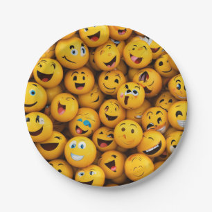"Emotiespectrum: Uniek ontwerp in emoji-stijl" Papieren Bordje