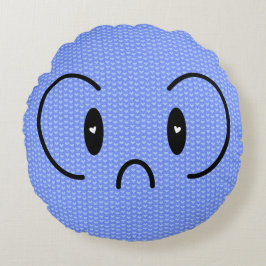 Emotinos nosty kawaii rond kussen