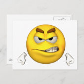 Emotion Guy - Angry Briefkaart (Voorkant / Achterkant)