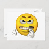 Emotion Guy - Baring Teeth Briefkaart (Voorkant / Achterkant)