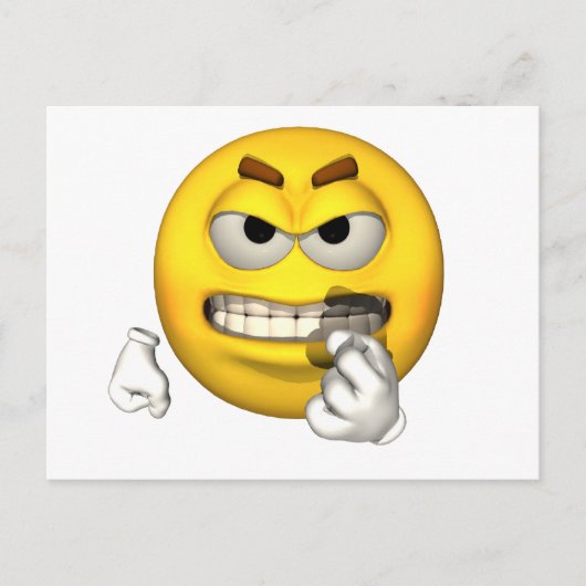 Emotion Guy - Baring Teeth Briefkaart (Voorkant)