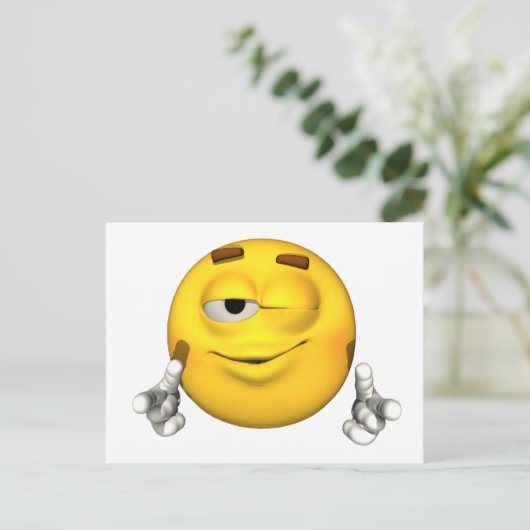 Emotion Guy - Carte postale Wink (Debout devant)
