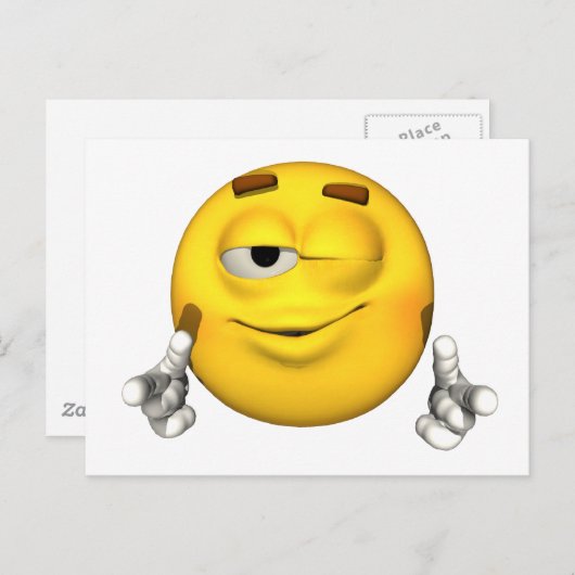 Emotion Guy - Carte postale Wink (Devant / Derrière)