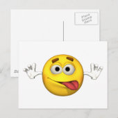 Emotion Guy - Tongue Out Briefkaart (Voorkant / Achterkant)