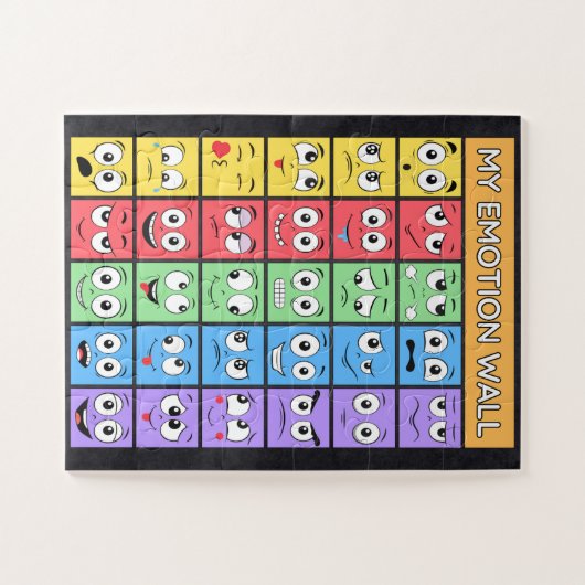 Emotion wall-puzzel legpuzzel (Horizontaal)