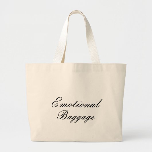 Emotional Baggage Bag Grote Tote Bag (Voorkant)