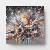 Emotional Color Splash – Abstract expressionistisc Fotoplaat (Voorkant)