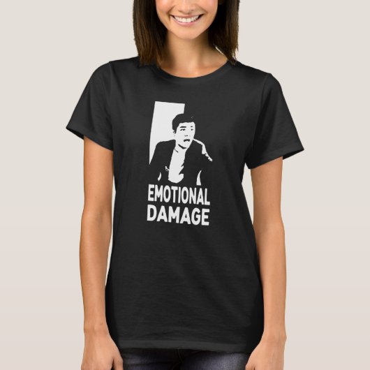 Emotional Damage Meme Asian guy silhouette T-shirt (Voorkant)