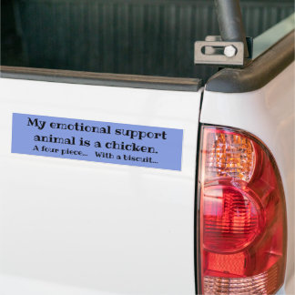 Emotional Support Chicken Bumpersticker