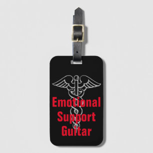 Emotional Support Guitar Funny Bagagelabel