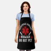 Emotional Support Human Do not Pet Service Dog Lov Schort (Gedragen)