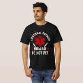 Emotional Support Human Do not Pet Service Dog Lov T-shirt (Voorkant volledig)
